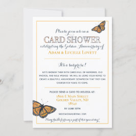 Invitación 50° Aniversario de la solicitud de ducha con tarje