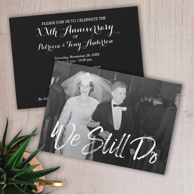 Invitación 50° Aniversario del Boda con foto - Todavía lo hac (Subido por el creador)