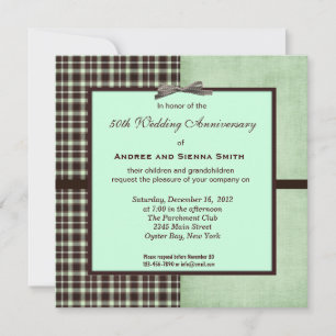 Invitación 50° Aniversario del Boda de ChocoMint