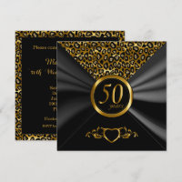 50° Aniversario del Boda de Oro| Patrón leopardo