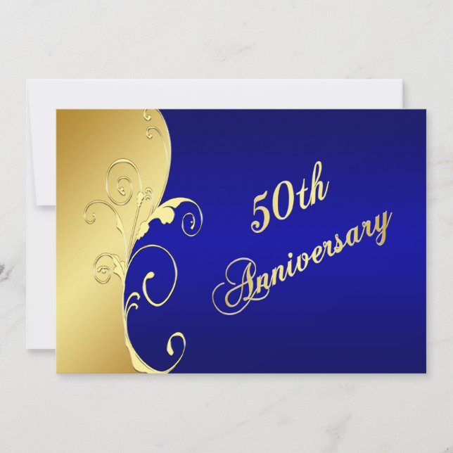 Invitación 50 Aniversario del Oro se desplaza con la Marina (Anverso)
