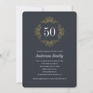 Invitación 50 Aniversario Empresarial Corporativo