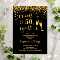 50° Aniversario - Saludos a 50 años Negro de Oro