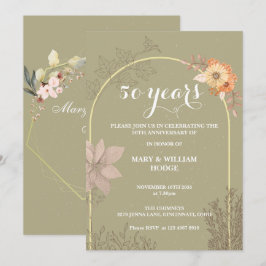 Invitación "50 años de eternidad: un aniversario para recorda