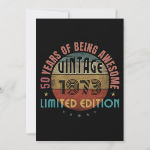 Invitación 50 años de ser impresionante personalizado vintage