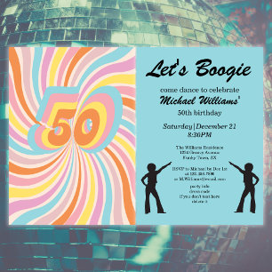 Invitación 50 años del Boogie de Psicópicos Retro