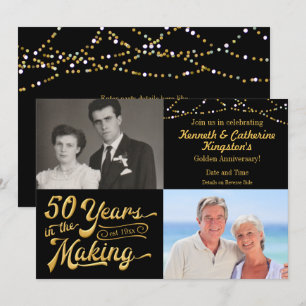 Invitación 50 AÑOS EN LA CREACIÓN Aniversario Fotos de Entonc
