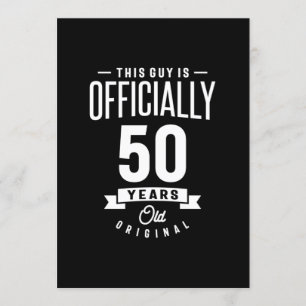Invitación 50 años - Regalo divertido para cumpleaños 50