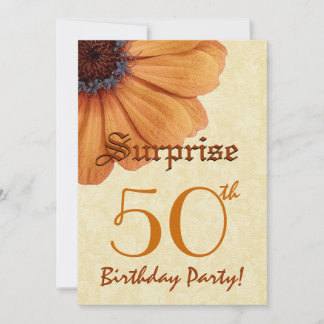 Invitación 50 años Sorpresa Día del Oro