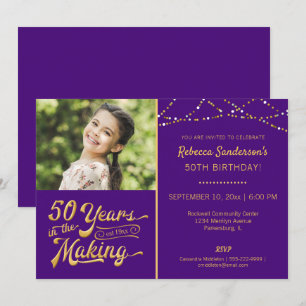Invitación 50 cumpleaños   50 AÑOS EN LA FOTOGRAFÍA