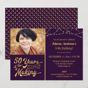 Invitación 50 cumpleaños   50 AÑOS EN LA FOTOGRAFÍA