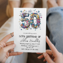 50 cumpleaños fiesta de rompecabezas ilustracion