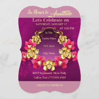 Invitación 50.o Cumpleaños bendecido y altamente favorecido