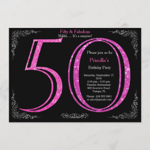 Invitación 50.o, fiesta de cumpleaños, cincuenta, Gatsby,