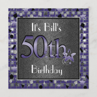 Invitación 50.o Fiesta de cumpleaños InvitationPERSONALIZED