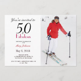 Invitación 50 y fabulosa fiesta de cumpleaños