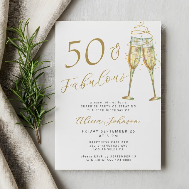 Invitación 50 y fabulosa fiesta de cumpleaños 50 (Subido por el creador)