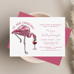 Invitación 50 y fabulosa fiesta de cumpleaños 50 de Flamingo<br><div class="desc">Personalizar esta encantadora invitación de flamingo de fiesta de cumpleaños número 50 para crear una invitación única para la celebración de su cumpleaños. Agregue los detalles de su fiesta haciendo clic en el botón "Personalizar".</div>
