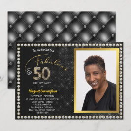 Invitación 50 y fabulosa fiesta de cumpleaños 50 del Diamante