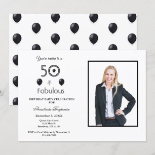 Invitación 50 y fabulosa fiesta de cumpleaños número 50