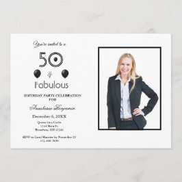 Invitación 50 y fabulosa fiesta de cumpleaños número 50