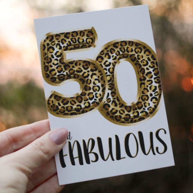 Invitación 50 y fabulosa foto de globo de Relieve metalizado  (Subido por el creador)
