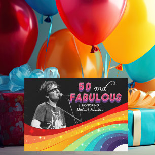 Invitación 50 y Fabulosas Fotografías de Cumpleaños del Orgul