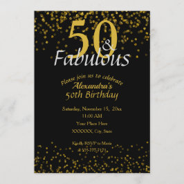 Invitación 50 y fabuloso cumpleaños