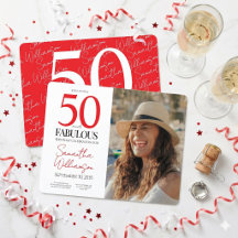 50 y Fabuloso | Cumpleaños 50 Elegante Foto