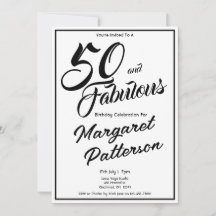 50 y fabuloso | Fiesta de cumpleaños número 50