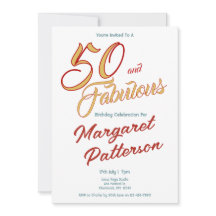 50 y fabuloso | Fiesta de cumpleaños número 50