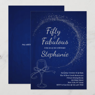 Invitación 50 y fabuloso Fiesta de cumpleaños número 50