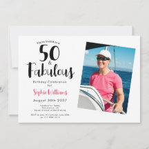 50 y fabuloso Foto Cumpleaños 50 
