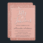 Invitación 50 y fabuloso Rosa Gold Rubor Purpurina rosa<br><div class="desc">Cincuenta y fabuloso 50th Birthday Party Faux Sparkle y Purpurina Rosa Gold Rubor Pink Birthday Invitaciones son perfectas para una fiesta de cumpleaños Rosa Gold o Rubor Pink. Estas 50 y Fabulosas invitaciones para fiestas son perfectas para una Fiesta de 50 Años.</div>