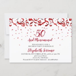 Invitación 50 Y Fenomenal Cumpleaños