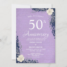 Invitación 50th Wedding Anniversary Surprise Invitation