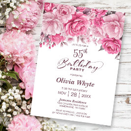 Invitación 55.ª Fiesta Floral Rosa Rosada