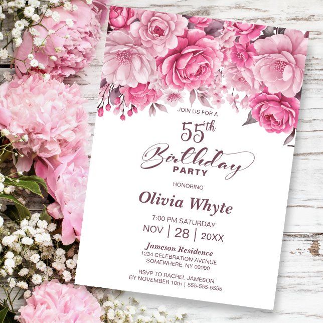 Invitación 55.ª Fiesta Floral Rosa Rosada (Subido por el creador)