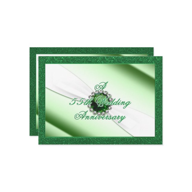 Invitación 55 Aniversario de Boda (Anverso/Reverso In Situ)