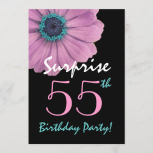Invitación 55 Aniversario sorpresa Bonito Rosa
