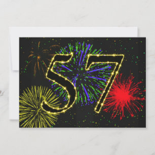 Invitación 57.ª fiesta de cumpleaños