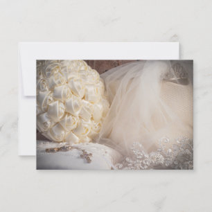 Invitación 5882-Ramo con Anillos, Velo y Cruz