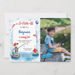 Invitación 5.ª foto de la pesca de cumpleaños