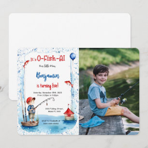Invitación 5.ª foto de la pesca de cumpleaños