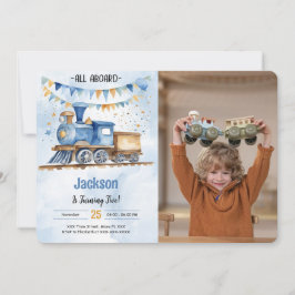 Invitación 5.ª foto del Fiesta del tren de cumpleaños