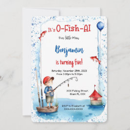 Invitación 5.ª pesca de cumpleaños