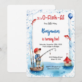 Invitación 5.ª pesca de cumpleaños