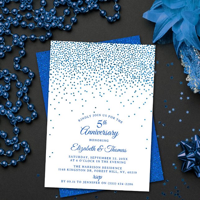 Invitación 5.º Aniversario del Boda de Sapphire (Subido por el creador)