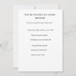 Invitación 5.º ducha