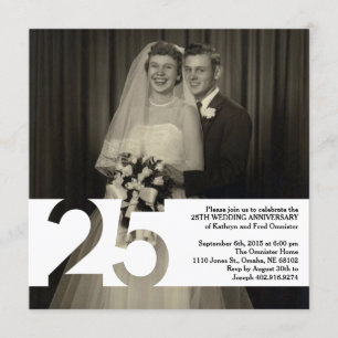 Invitación 5.25 x 5.25 para Aniversario de Bodas 2